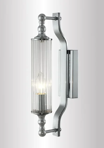 Бра TOMAS AP1 CHROME Crystal Lux прозрачный на 1 лампа, основание хром в стиле современный  фото 2